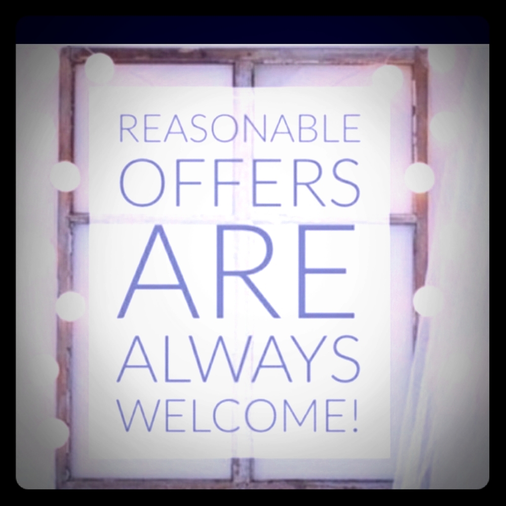 Reasonable offers welcome
